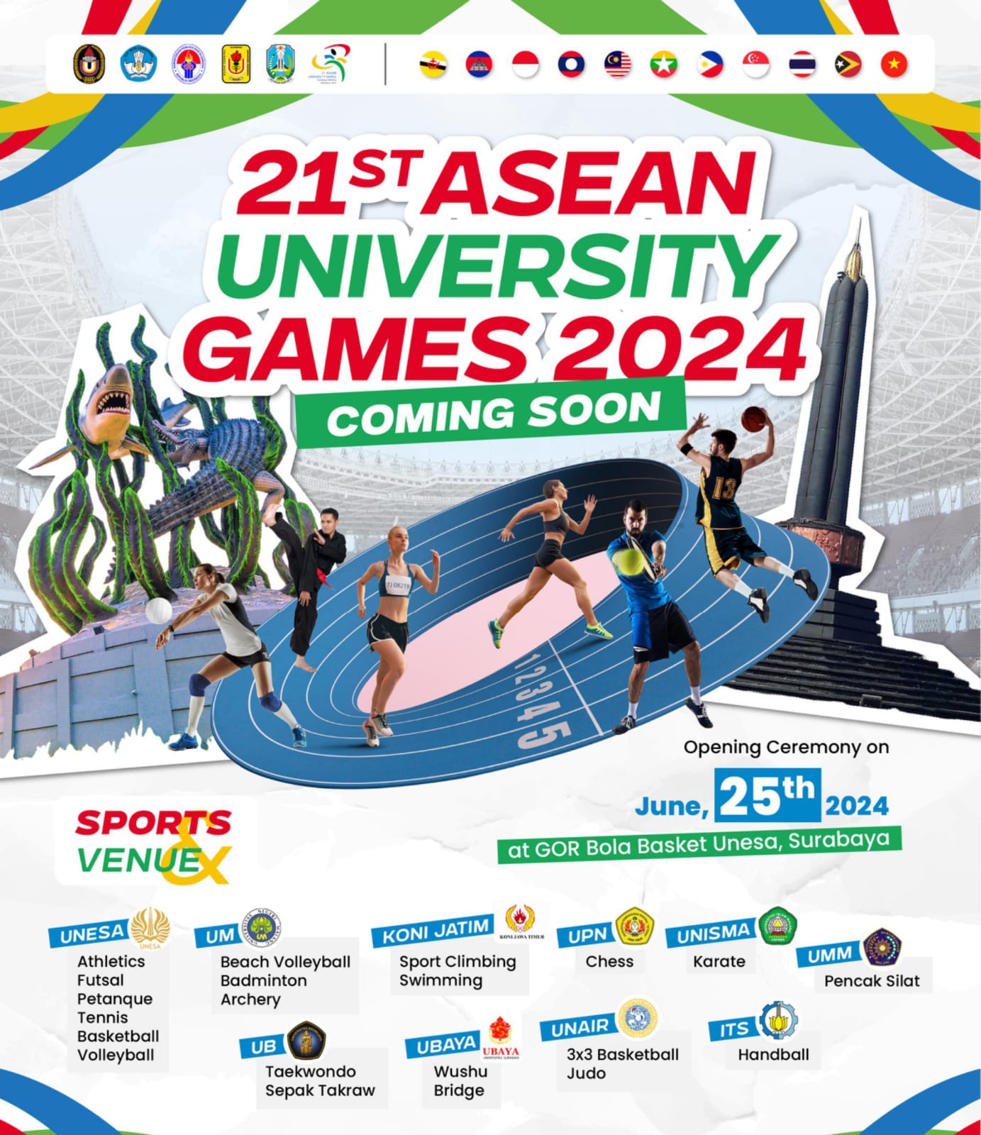 Pembukaan ASEAN University Games 2024, Unesa Siap Jadi Tuan Rumah Terbaik