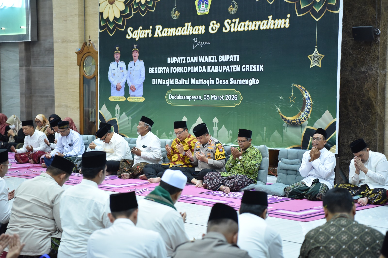 Perkuat Sinergi dan Kamtibmas, Kapolres Gresik Hadiri Safari Ramadan di Duduksampeyan