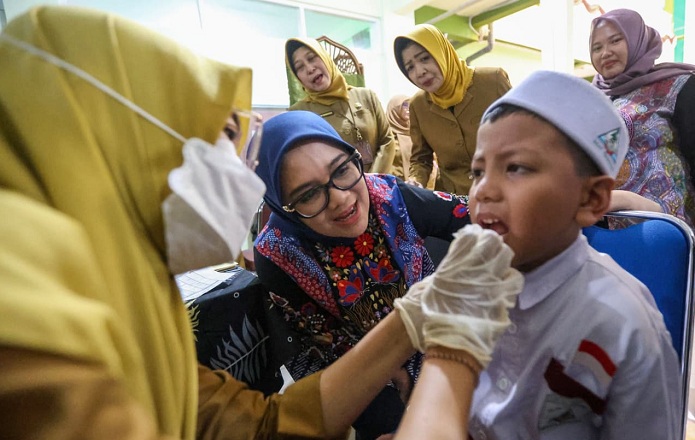 Cegah KLB Campak, Pemkot Surabaya Fokus Kejar Imunisasi Anak dan Lakukan Pencegahan