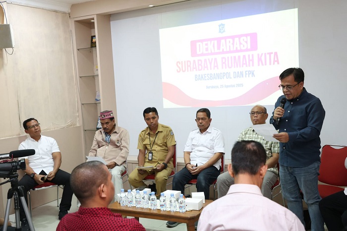 Pemkot Bersama FPK Deklarasi 'Surabaya Rumah Kita Bersama' Tegaskan Kerukunan Antar Kelompok Masyarakat