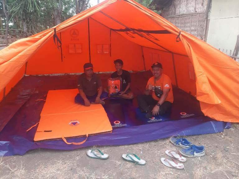 BPBD Situbondo Dirikan Tenda Darurat untuk Korban Gempa