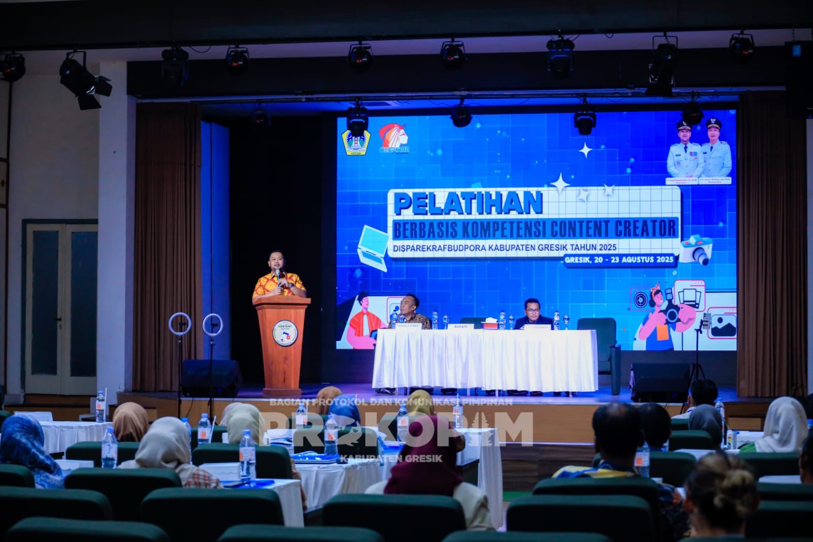 Disparekrafbudpora Gresik Gelar Pelatihan Konten Kreator