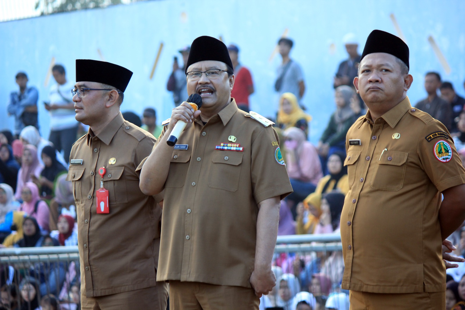 Gus Ipul Apel Bersama Siswa SD dan SMP, Sampaikan Empat Pesan Penting