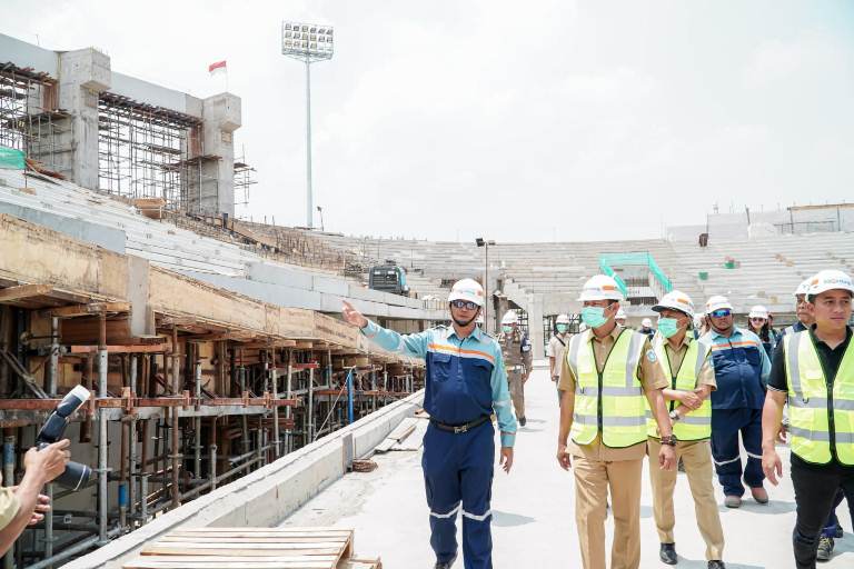 Pembangunan Stadion Surajaya Sudah 51 Persen 