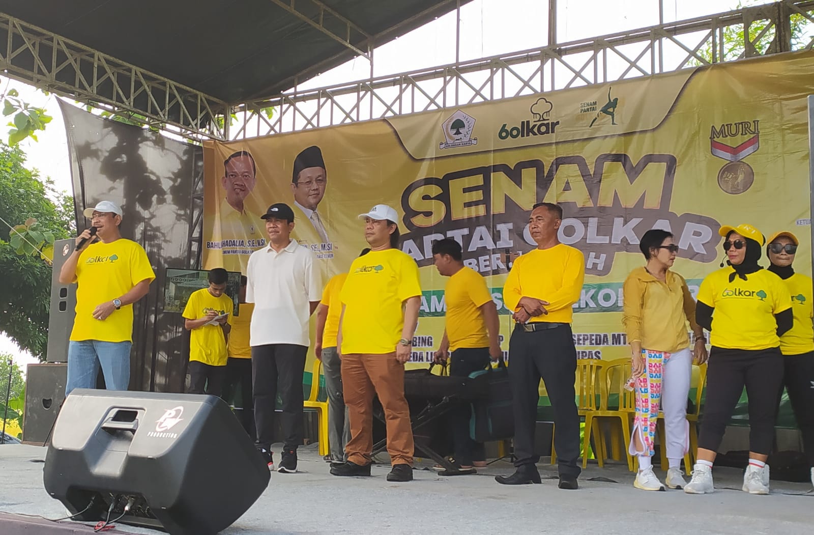 HUT ke-60, DPD Partai Golkar Ngawi Gelar Senam Massal, Pecahkan Rekor MURI 