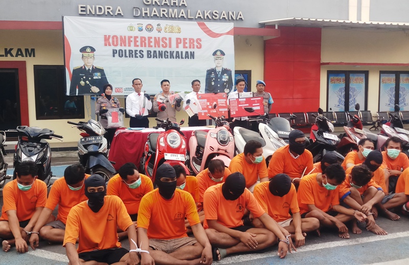 Polres Bangkalan Tuai Apresisiasi Positif, 5 Unit Motor Hasil Curanmor Dikembalikan Kepangkuan Pemiliknya
