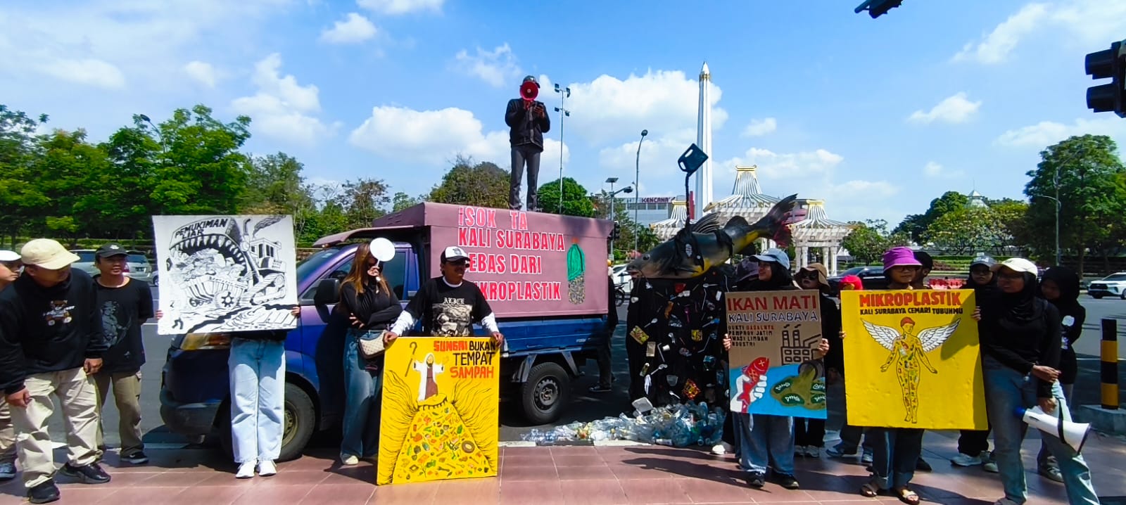 Akamsi dan Ecoton Desak Pemprov Jatim Selamatkan Kali Surabaya dari Pencemaran