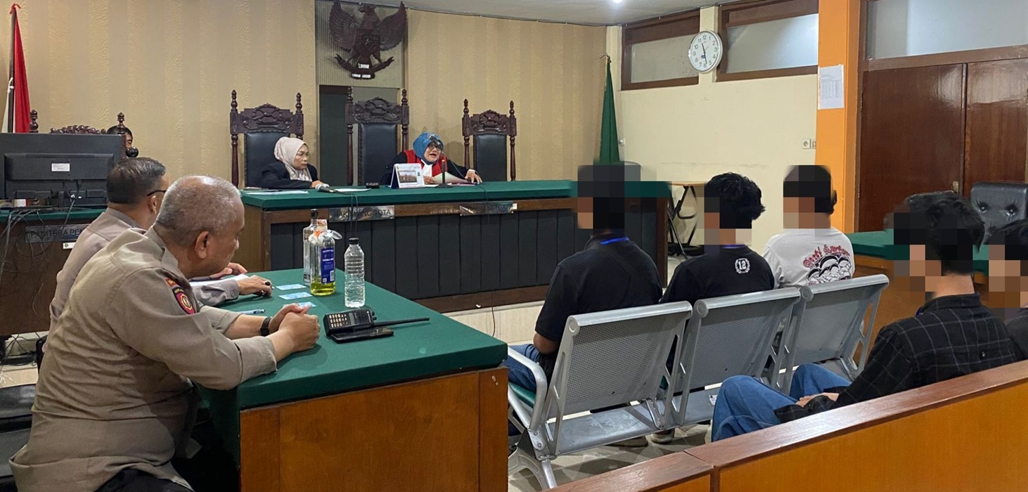 Enam Pelajar di Malang Jalani Sidang Tipiring Kasus Miras