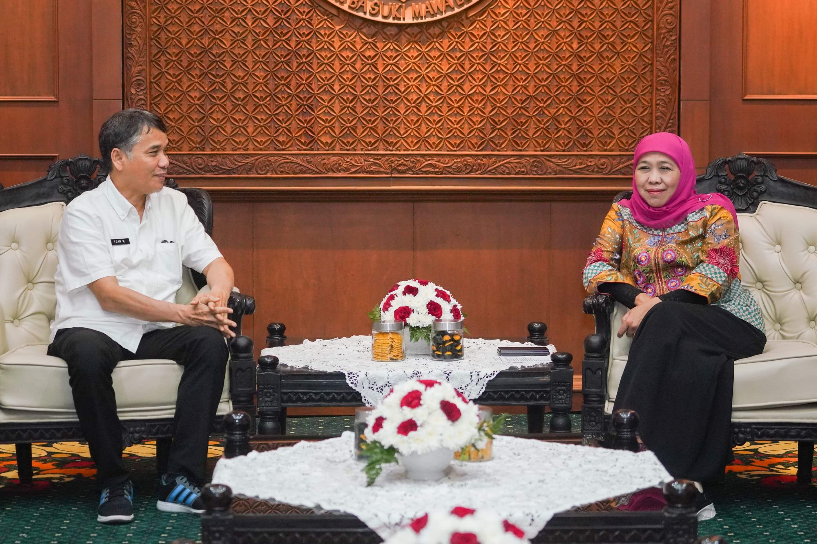 Dorong Peningkatan Layanan, Kakanwil Kementerian HAM Jatim Audiensi dengan Gubernur Khofifah