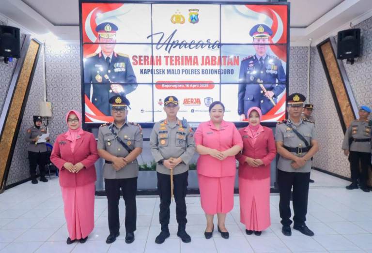 Kapolres Bojonegoro Pimpin Sertijab Kapolsek Malo, Peningkatan Kinerja dan Keamanan Jadi Fokus Utama