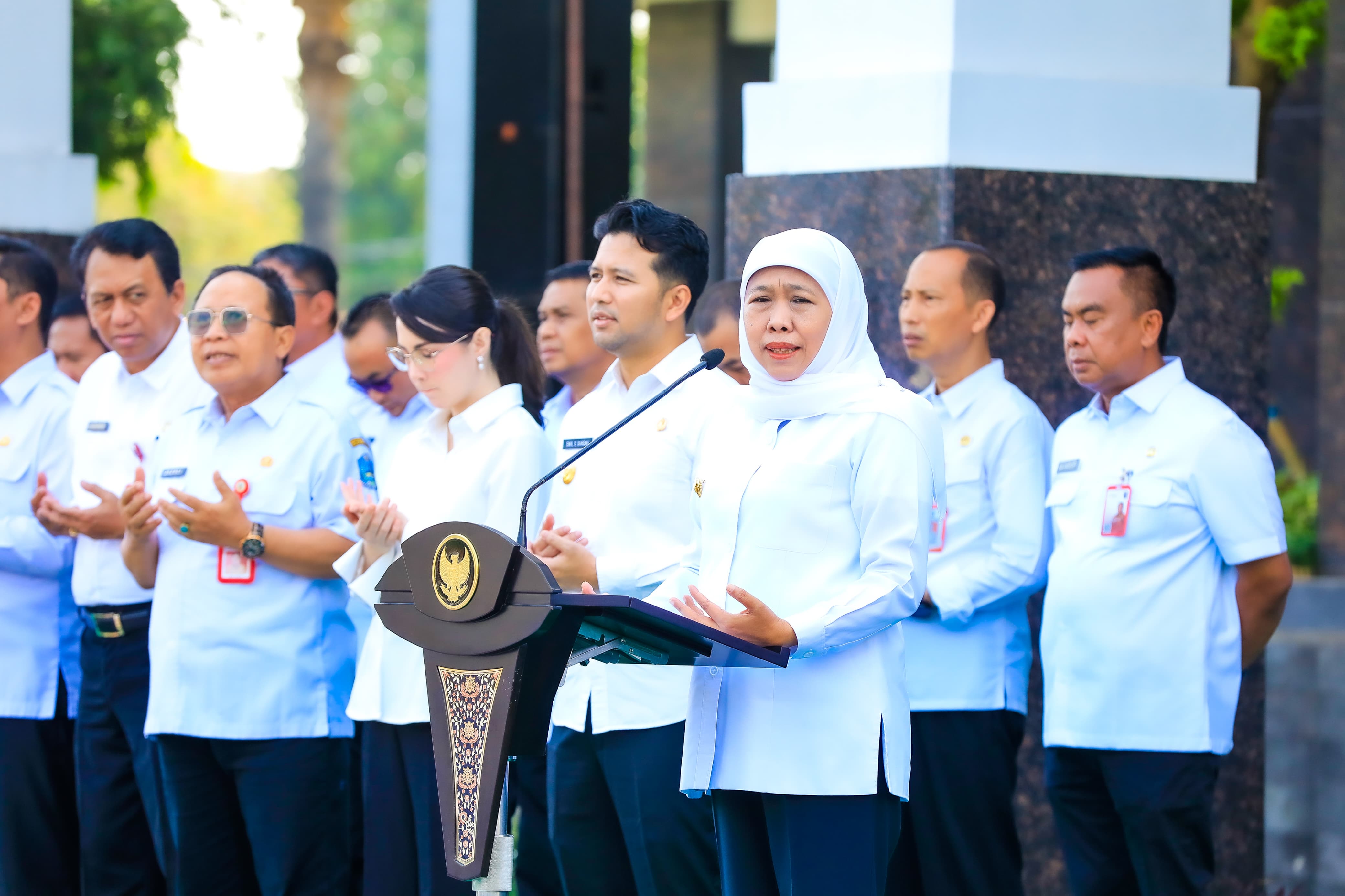 Hari Otonomi Daerah 2026, Gubernur Khofifah Tekankan Sinergi dan Komitmen Wujudkan Asta Cita