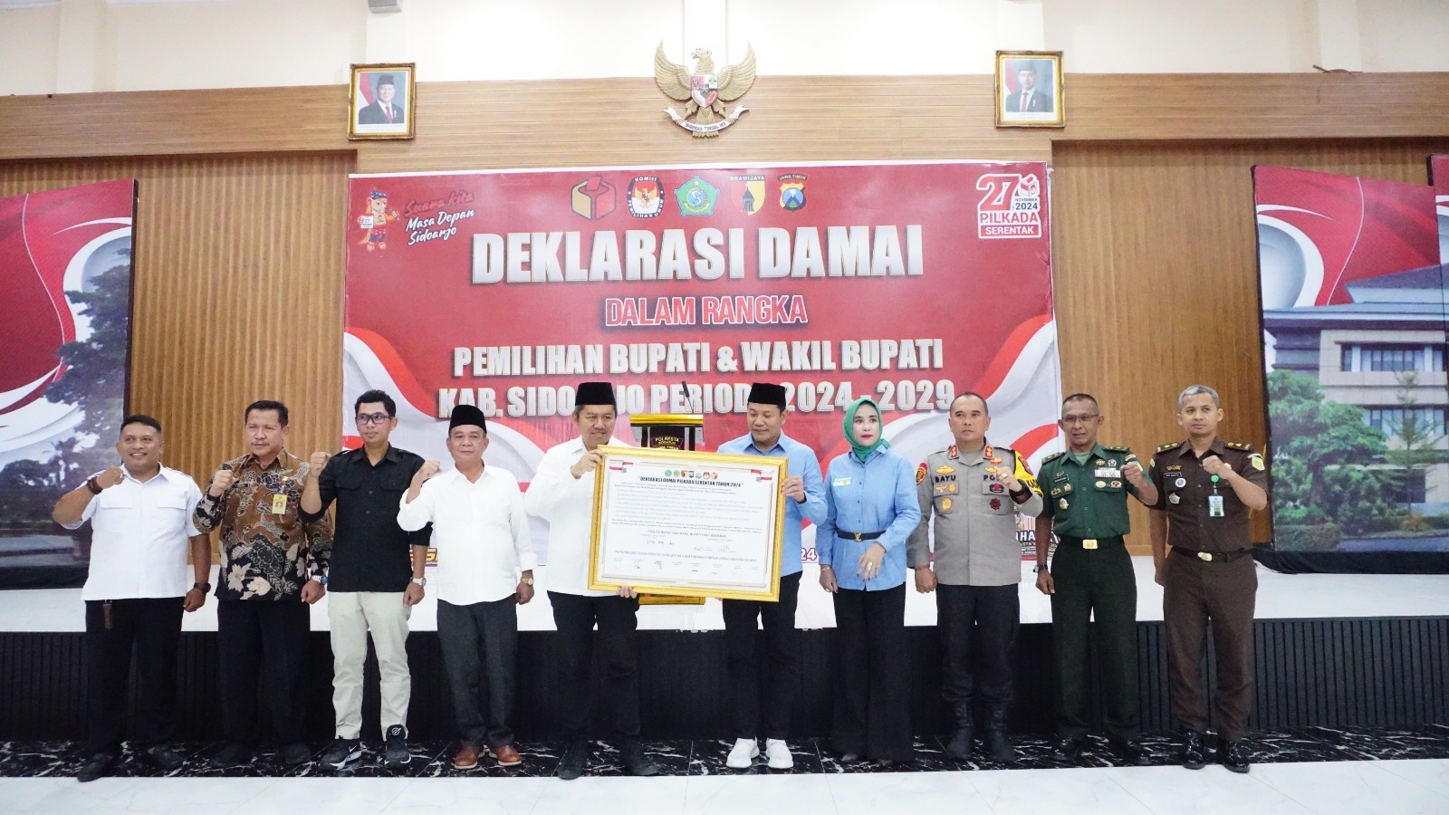 Polresta Sidoarjo Gelar Deklarasi Pilkada Damai