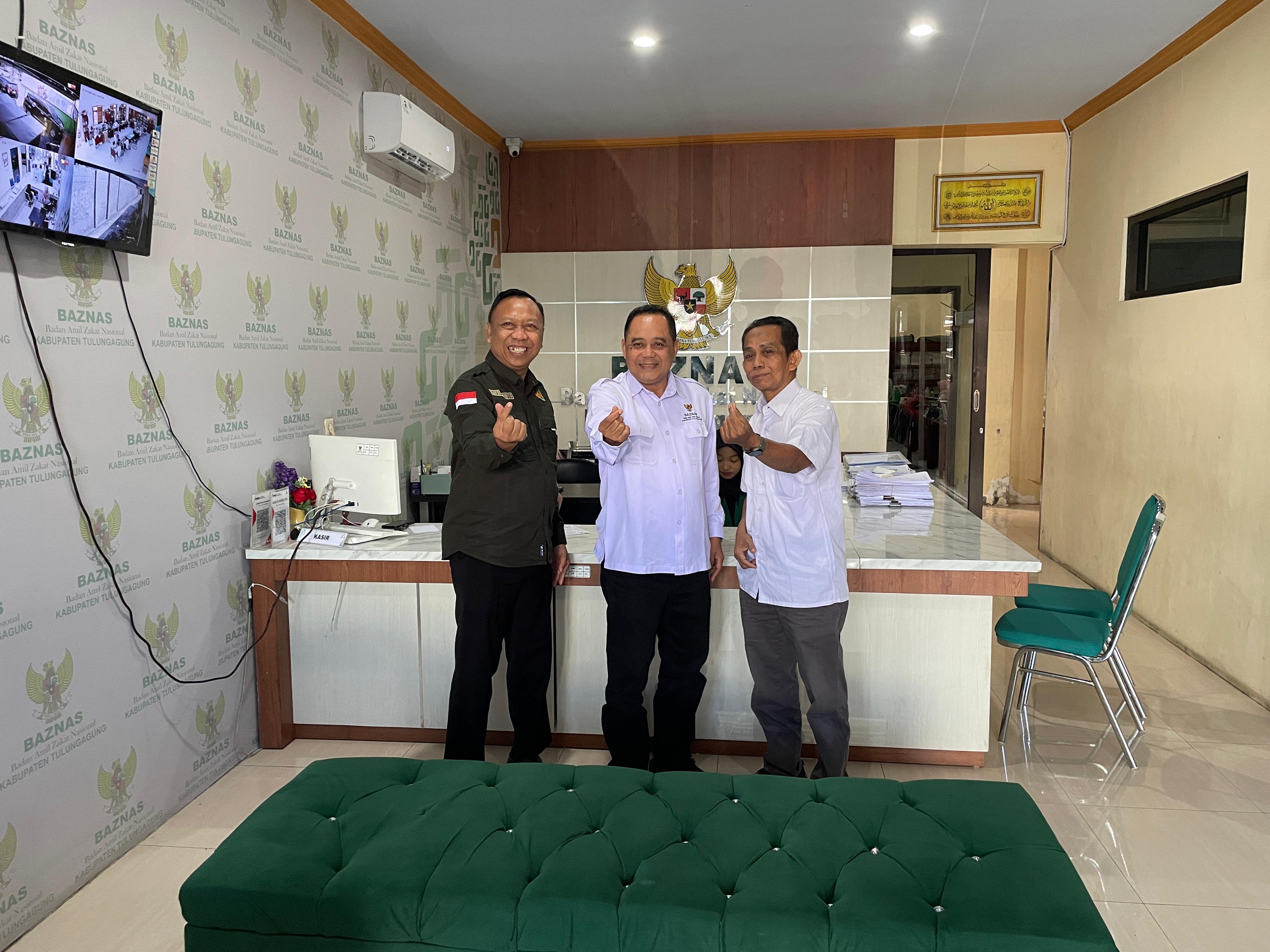  Percepat Sertifikasi Wakaf, Kakantah ATR/BPN Tulungagung Silaturahmi ke Baznas dan Lazis NU