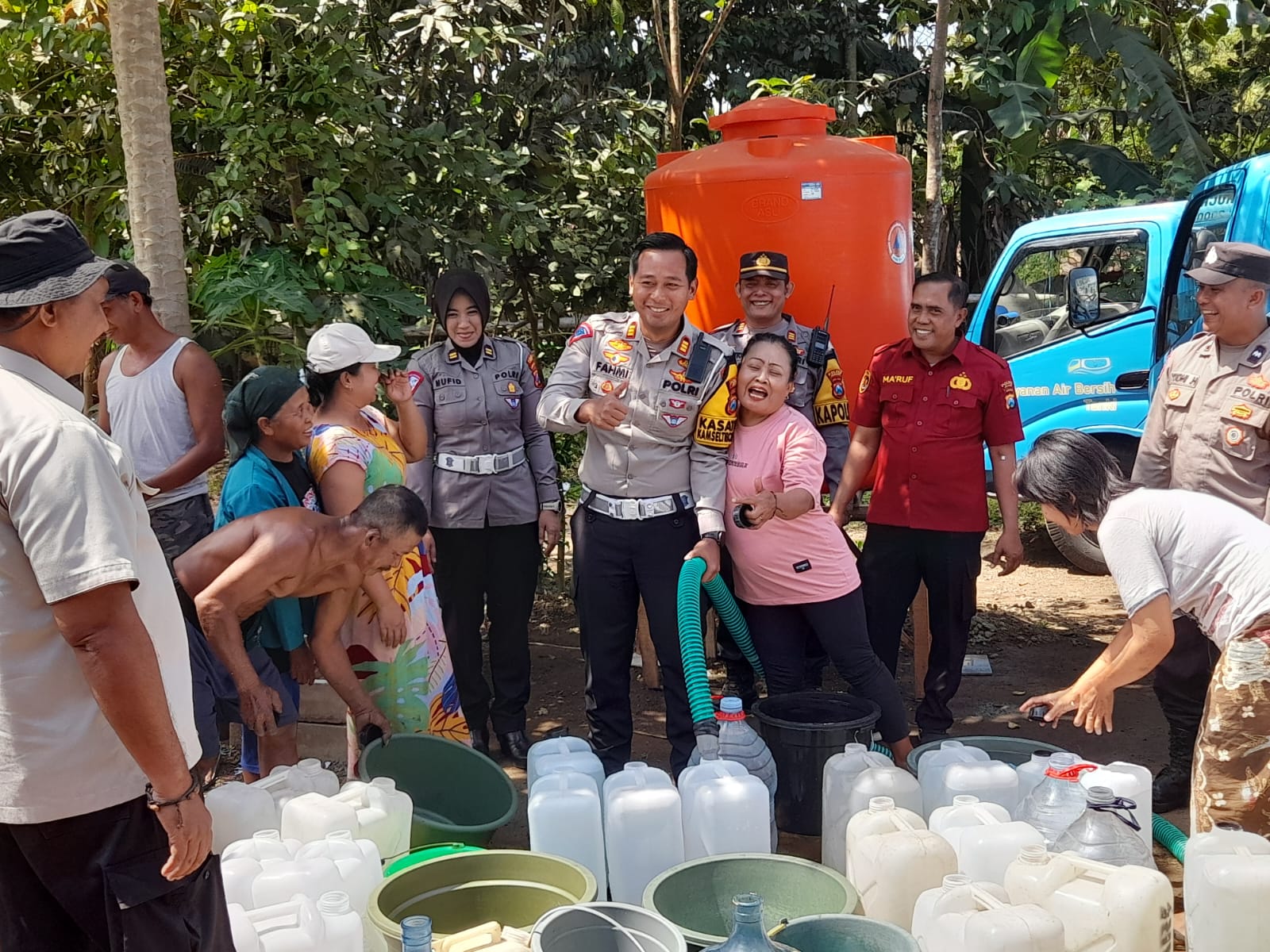 Polres Jember Peduli, Bantu Warga Kalisat Atasi Krisis Air Bersih