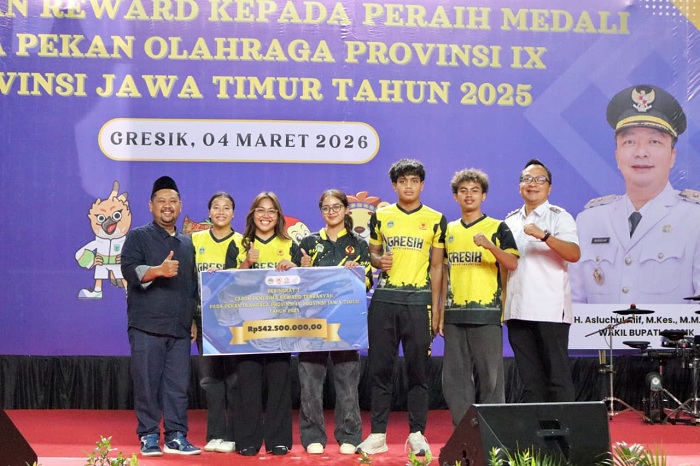 Pemkab Gresik Gelontorkan Bonus Rp 9,3 Miliar untuk Atlet dan Official Porprov IX Jatim