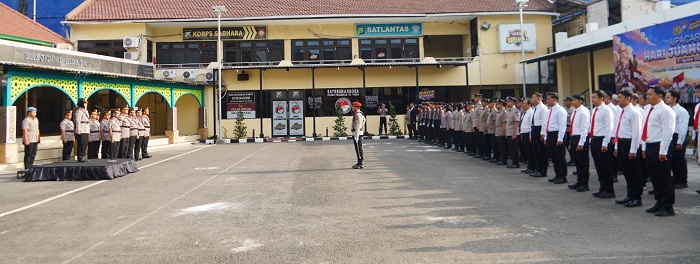  Polres Pelabuhan Tanjung Perak Gelar Upacara Hari Juang Polri 2026