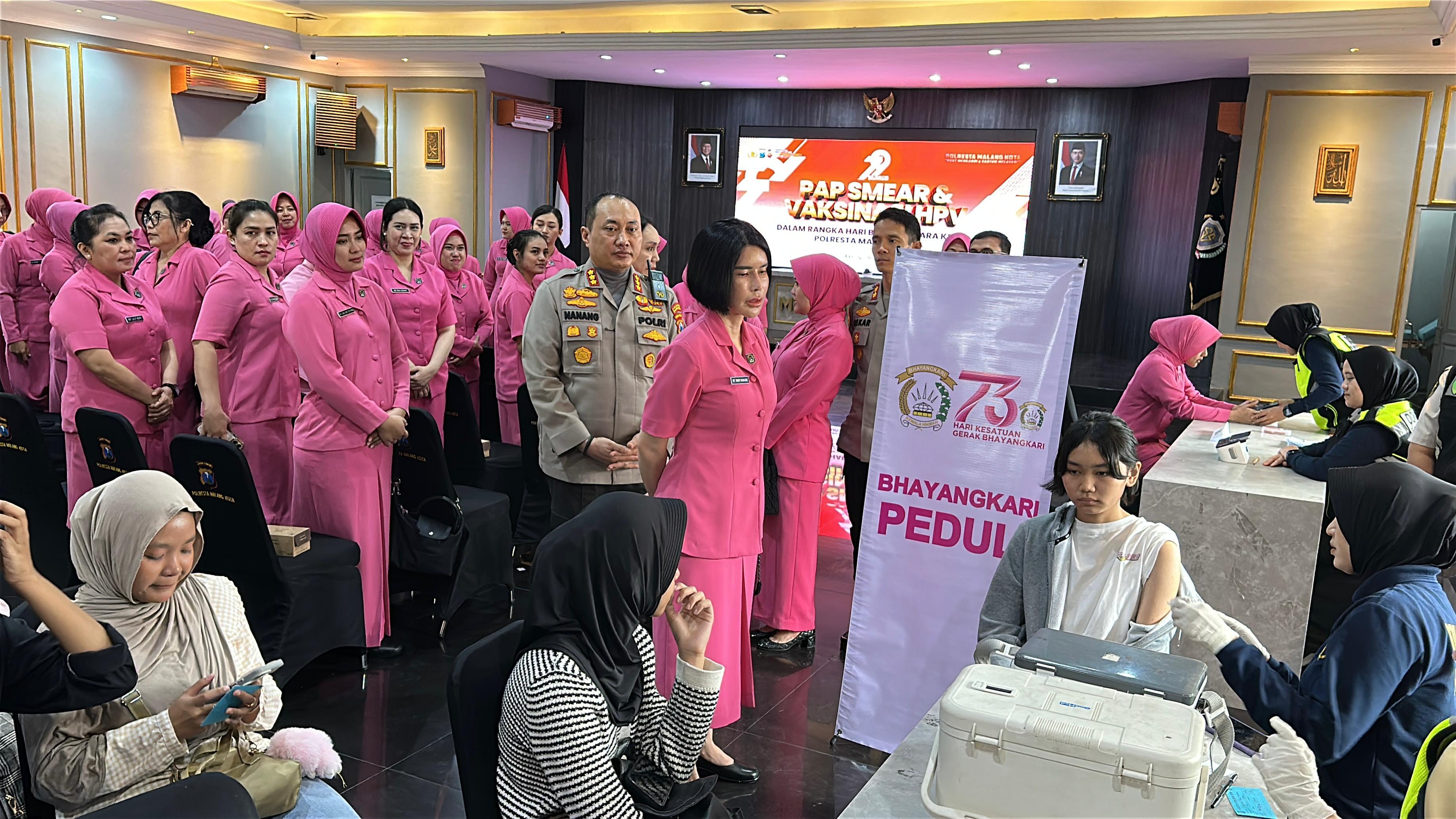 Pap Smear dan Vaksin HPV Gratis, Tandai HUT Bhayangkara 79 dan HKGB 73