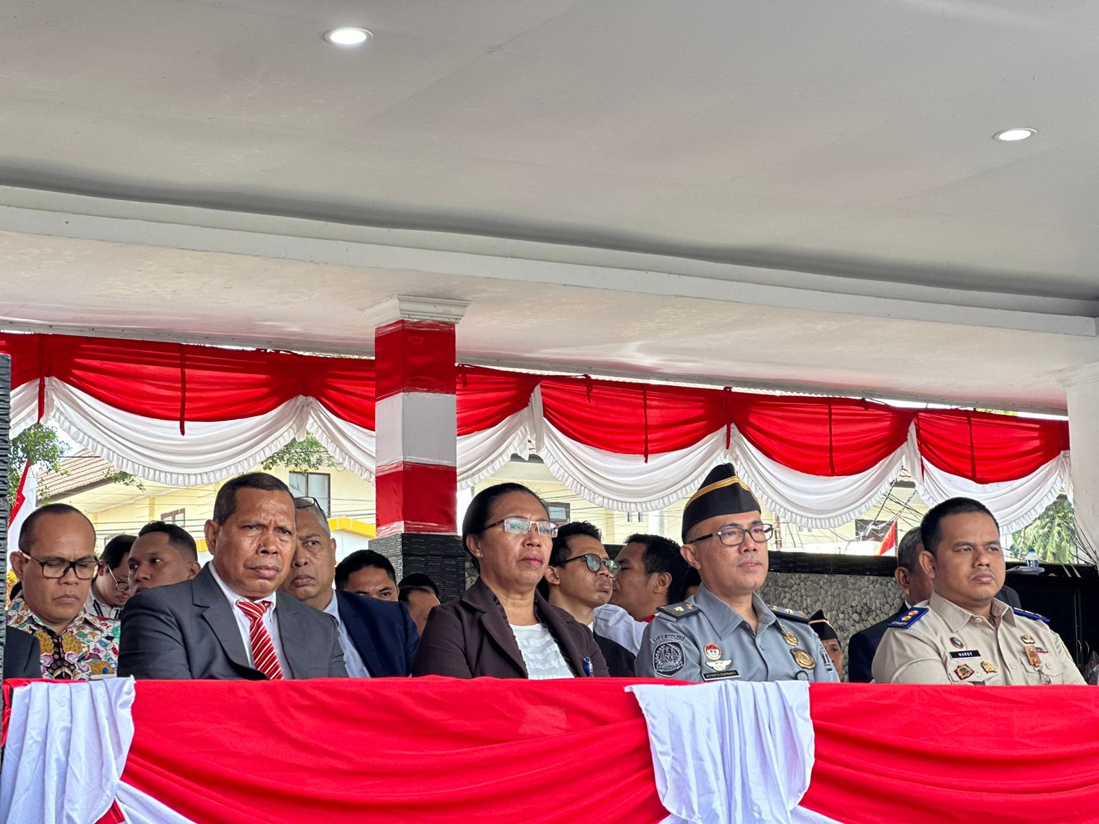 Kanwil Kemenkumham Maluku Hadiri Upacara Peringatan Hari Bhayangkara Ke-78 Polda Maluku