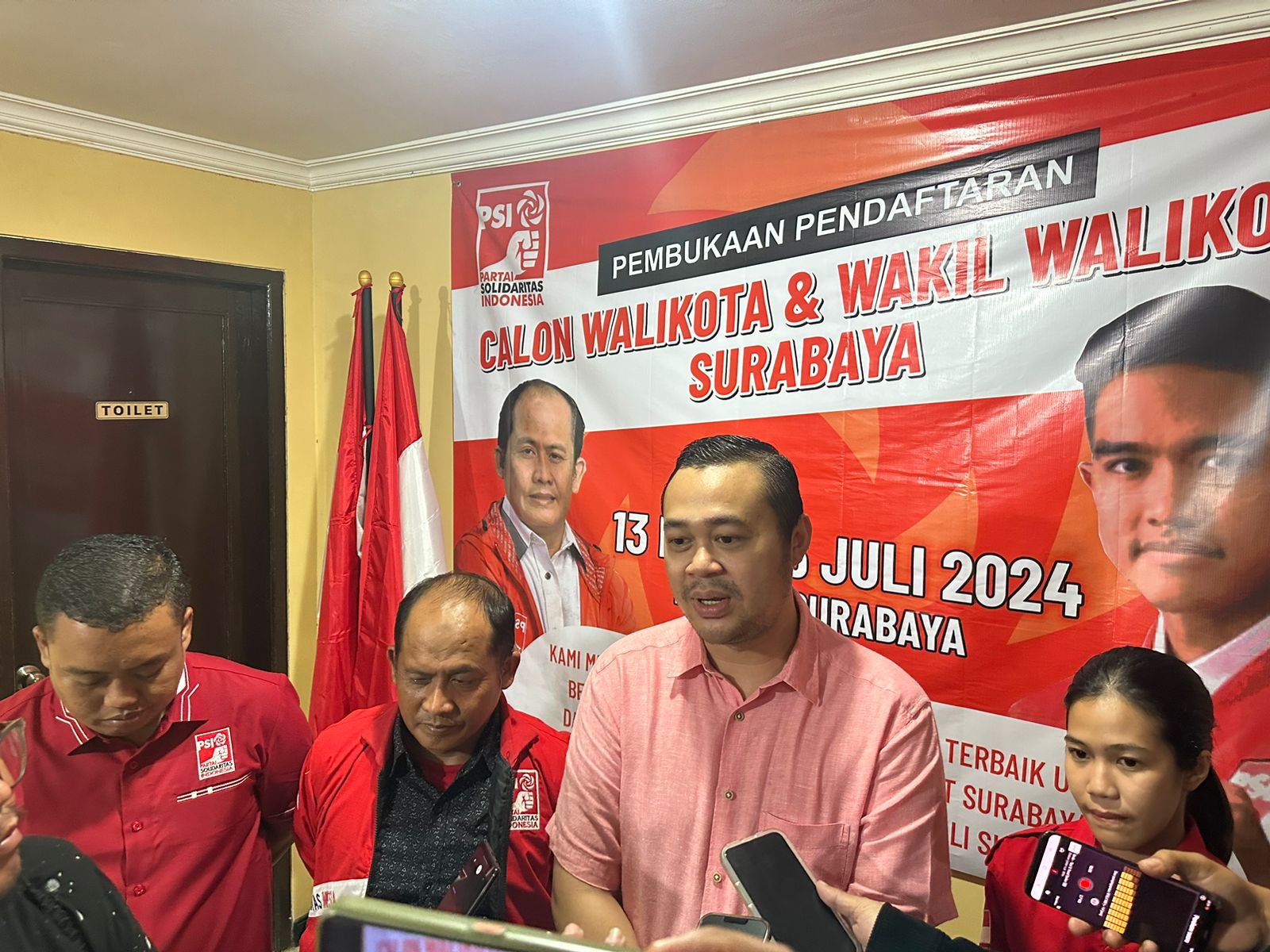 Daftar Bacawali Surabaya di PSI, Ketua Projo Jatim Janji Bangun Surabaya  Lebih Hebat dan Maju