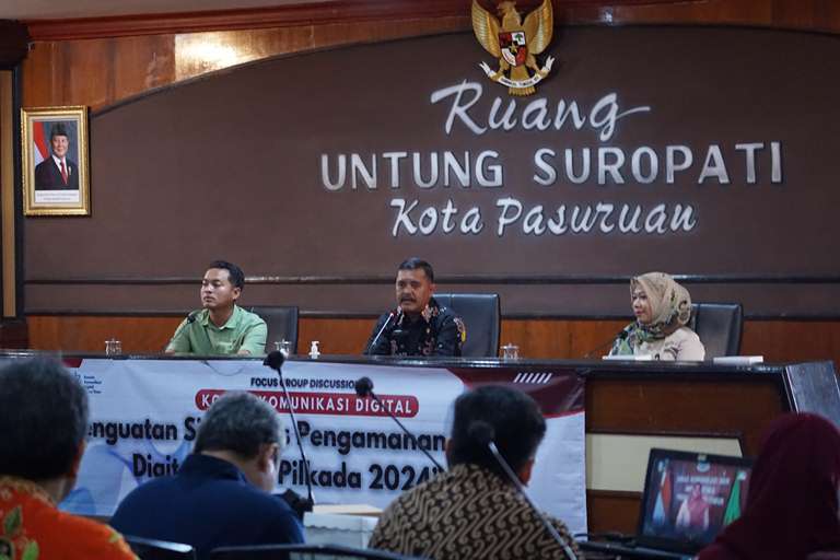 Wujudkan Kondusifitas Jelang Pilkada 2024, KKD Jatim Gelar FGD Pengamanan Ruang Digital 