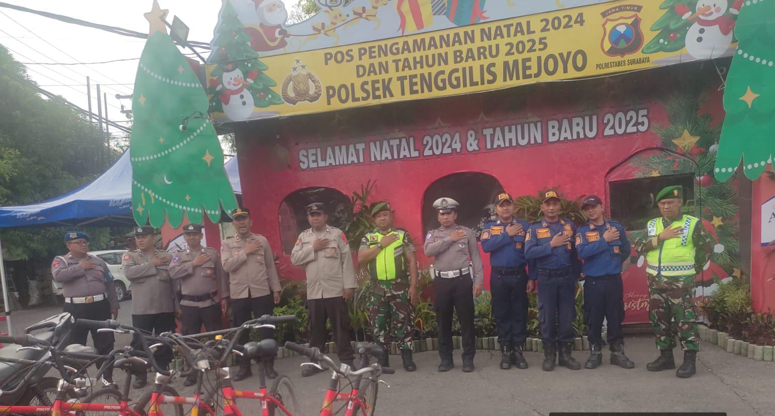 Polsek Tenggilis Mejoyo Sukses Kawal Natal dan Tahun Baru 2024-2025