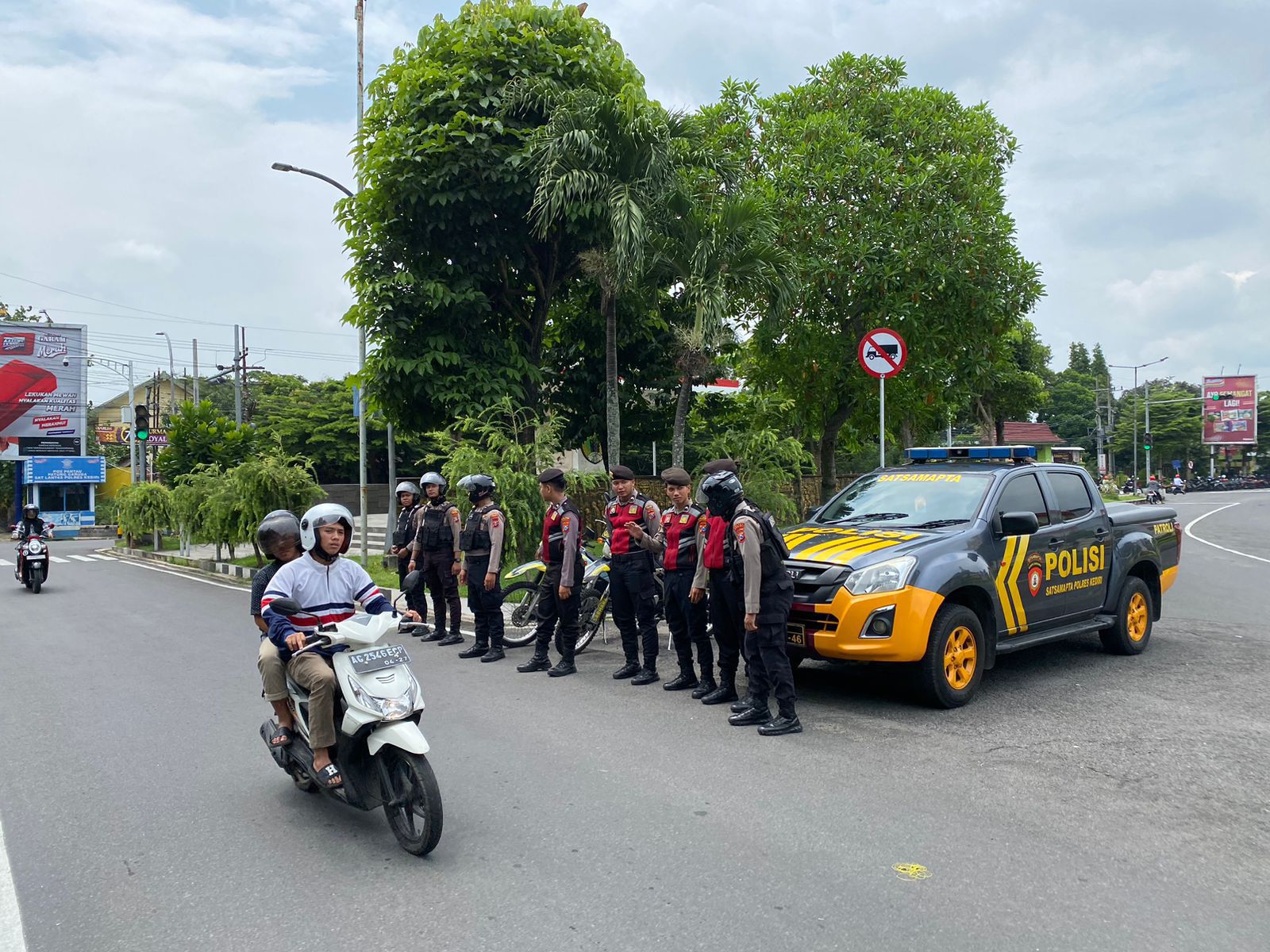 Polres Kediri Maksimalkan Patroli Perintis Presisi di Akhir Pekan