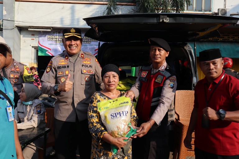 Dukung Program Ketahanan Pangan, Polres Pelabuhan Tanjung Perak Gelar Gerakan Pangan Murah