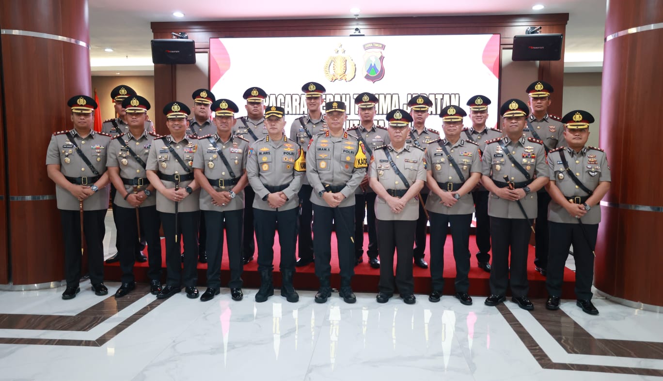 Kapolda Jatim Pimpin Sertijab PJU dan Kapolres Jajaran