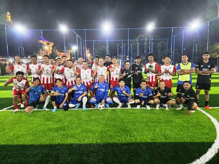 Seru, Jurnalis Bola FC vs Al-Akbar FC di Masjid Al-Akbar Mini Soccer