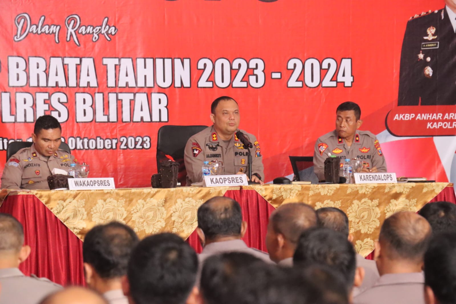 Jelang Pemilu 2024, Polres Blitar Matangkan Lat Pra Ops Mantap Brata 2023-2024