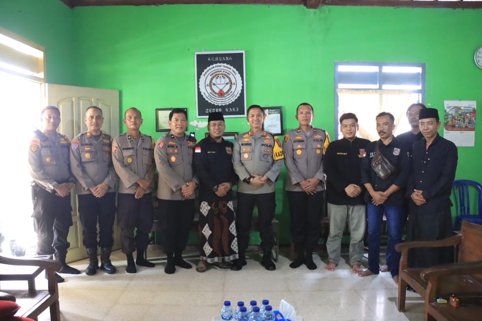 Kapolres Bojonegoro Silaturahmi ke Pengurus PSHW Tunas Muda dan PSNU Pagar Nusa