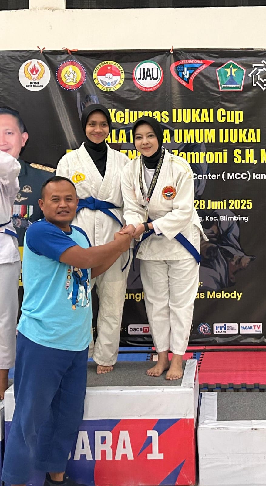 Polres Malang Borong Medali Emas di Kejurnas Jiujitsu IJUKAI 2025