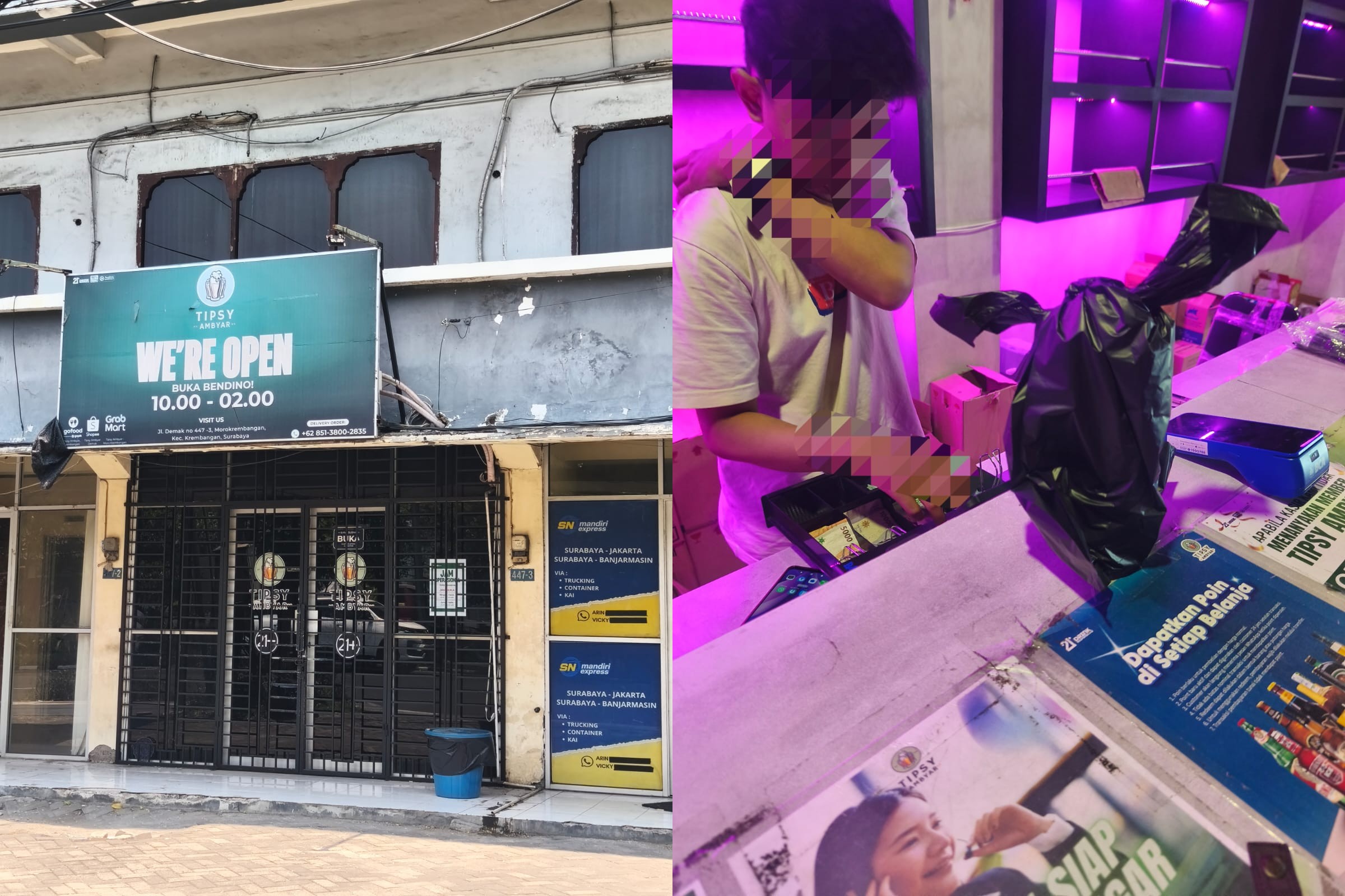 Satu Grup Beda Nama, Outlet Tipsy Ambyar Nekat Jual Miras Eceran