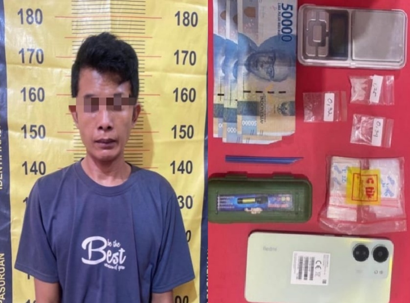 Satreskoba Polres Pasuruan Gerebek Sarang Peredaran Sabu di Warung