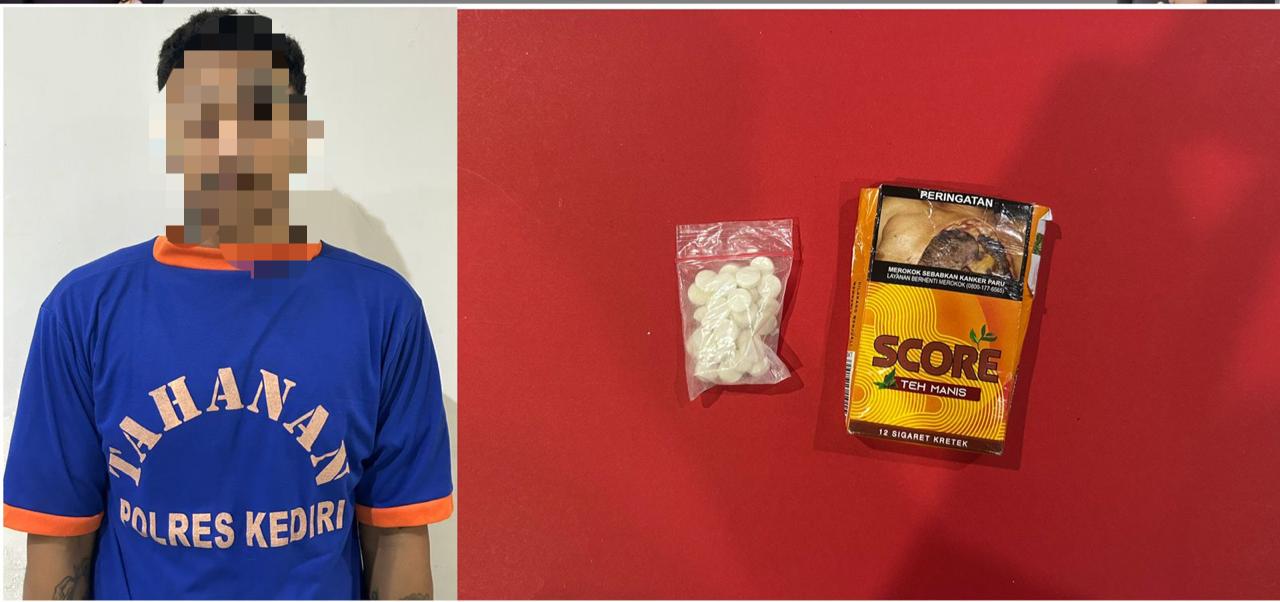 Pengedar Narkoba Dicokok Satreskoba Polres Kediri