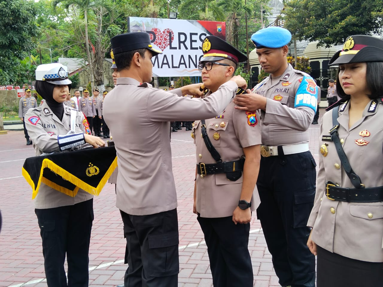 Kapolres Malang Pimpin Sertijab Kasatreskrim dan Kasatlantas