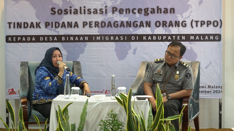 Kantor Imigrasi Malang Gelar Sosialisasi Pencegahan TPPO di Kabupaten Malang