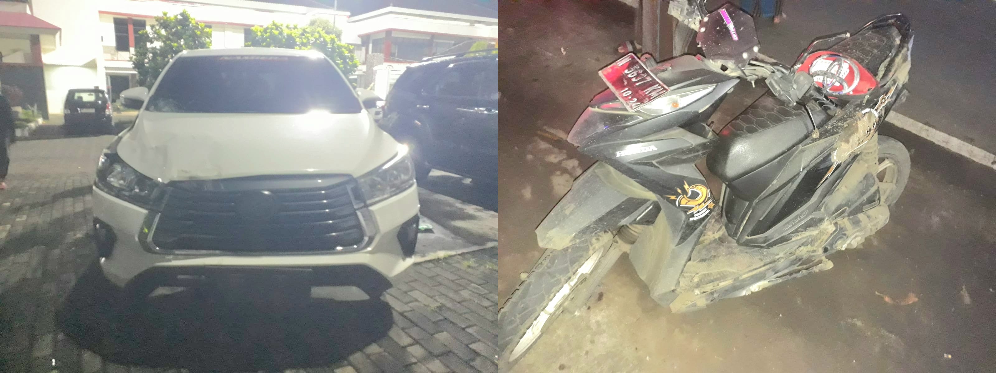 Jelang Sahur, Pemotor Asal Kejayan Tewas Ditabrak Innova