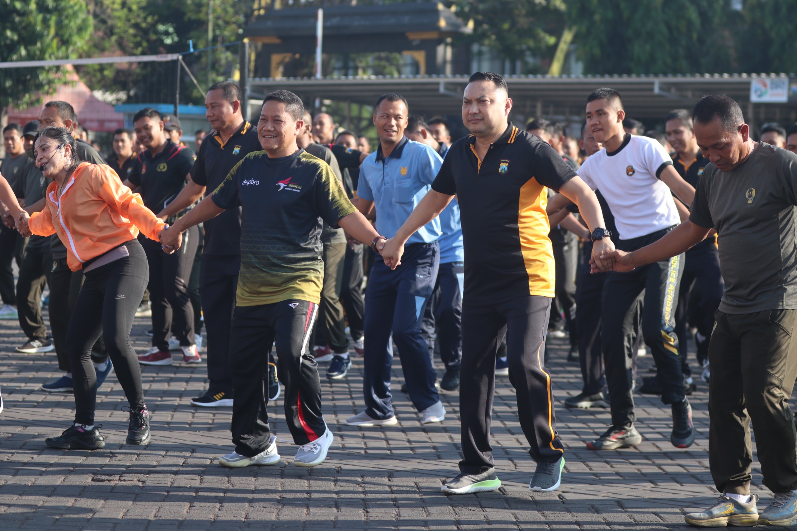 Polres Pasuruan Gelar Olahraga Bersama TNI/Polri