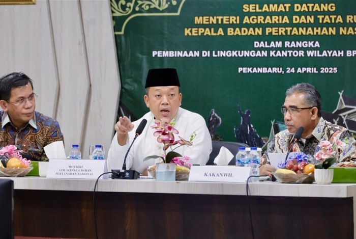 Bina Jajaran Kanwil BPN Riau, Menteri Nusron Tegaskan Penyelesaian HGU dan Pemetaan Tanah Jadi Prioritas