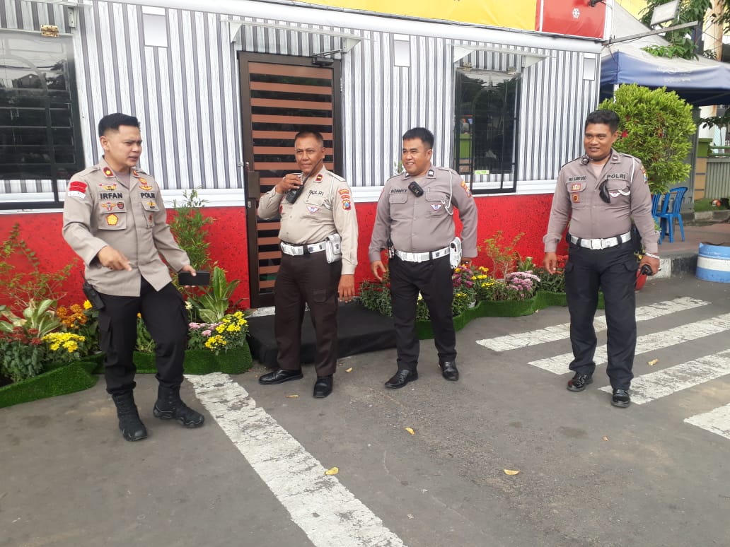 Pengamanan Natal di Kecamatan Simokerto Surabaya Berjalan Aman dan Kondusif