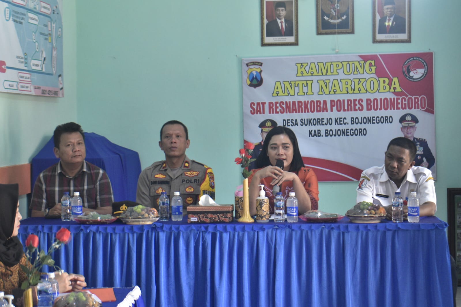 Ditresnarkoba Polda Jatim Assistensi Posko Kampung Bebas Narkoba  Bojonegoro