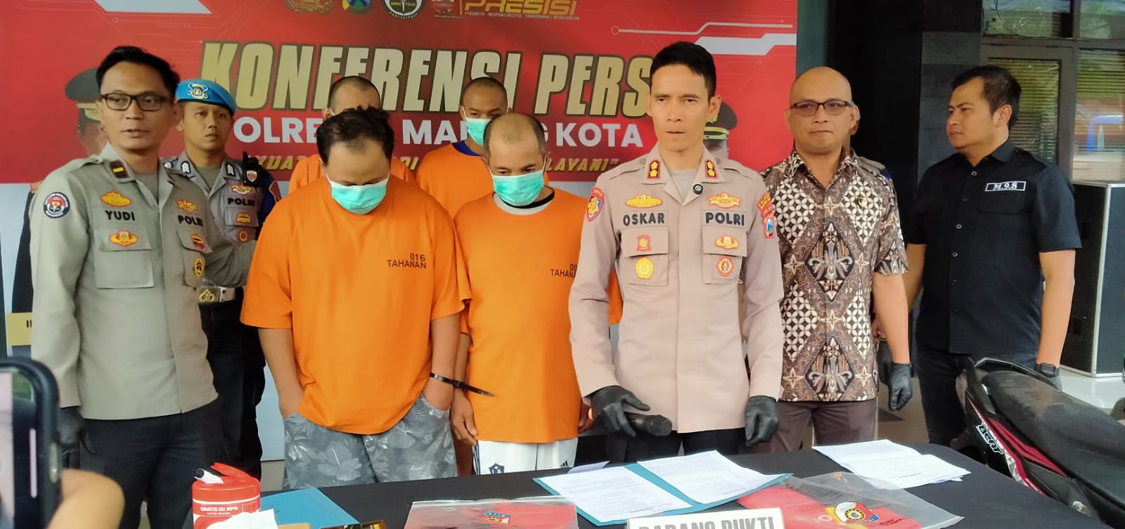 Curi Motor, Dua Pria Kedungkandang Dibekuk Polisi