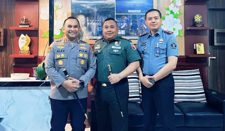 Dandim 0821 Lumajang Terima Kunjungan Kapolres dan Kalapas