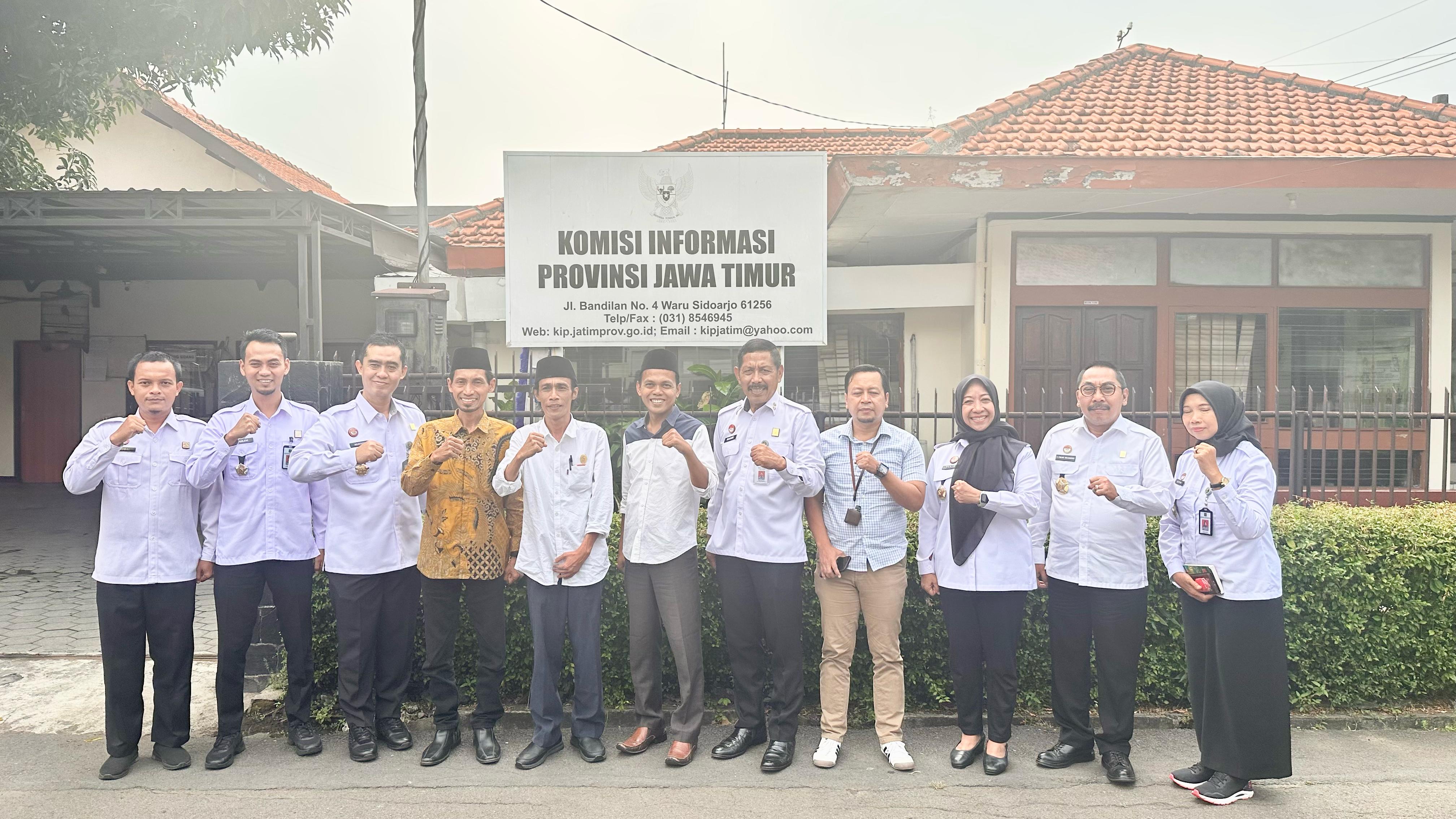 Kemenkum Jatim Jalin Sinergi dengan KIP Jatim, Perkuat Keterbukaan Informasi Publik