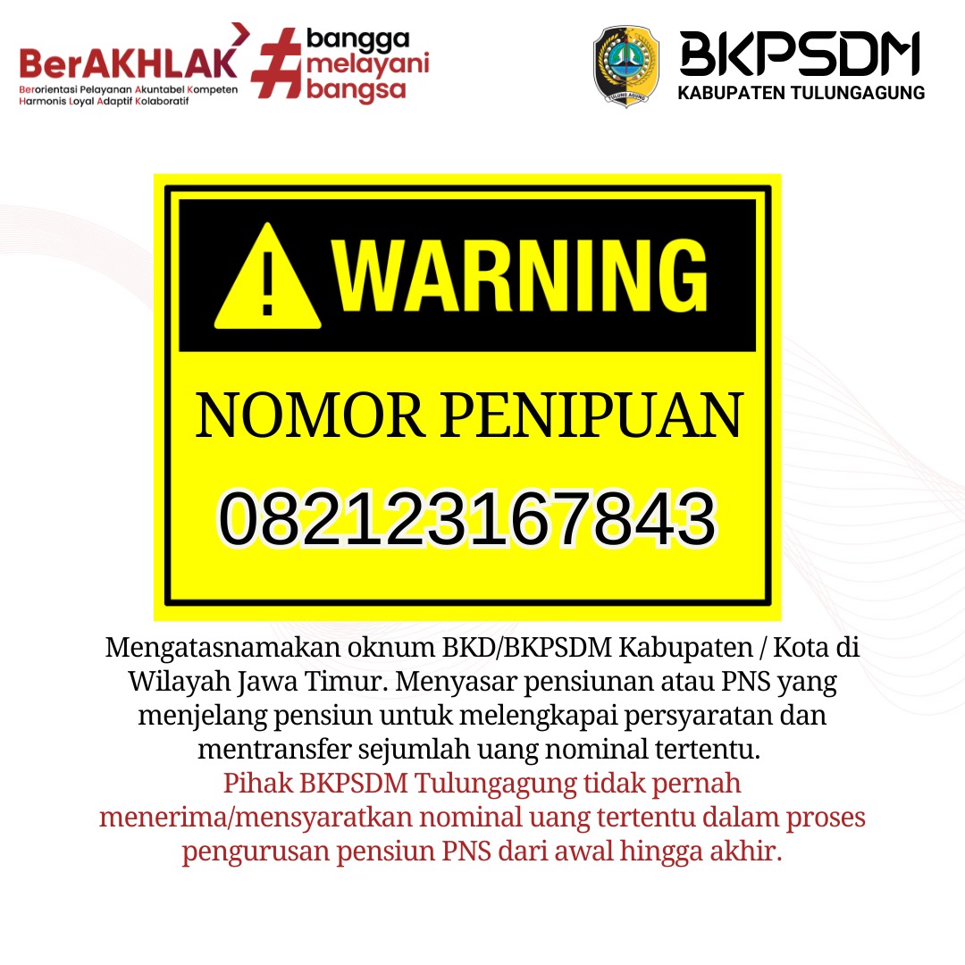 Modus Penipuan Pencairan Tapera Gentayangan, BKPSDM Tulungagung Lakukan Hal Ini