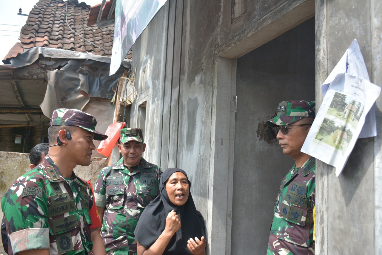 Tim Wasev Mabes TNI AD Tinjau Pembangunan Infrastruktur Program TMMD Ke-124 di Desa Plalangan