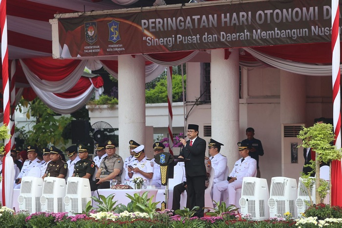 Peringatan Hari Otonomi Daerah ke-29, Pemkot Surabaya Tekankan Sinergi Pusat dan Daerah