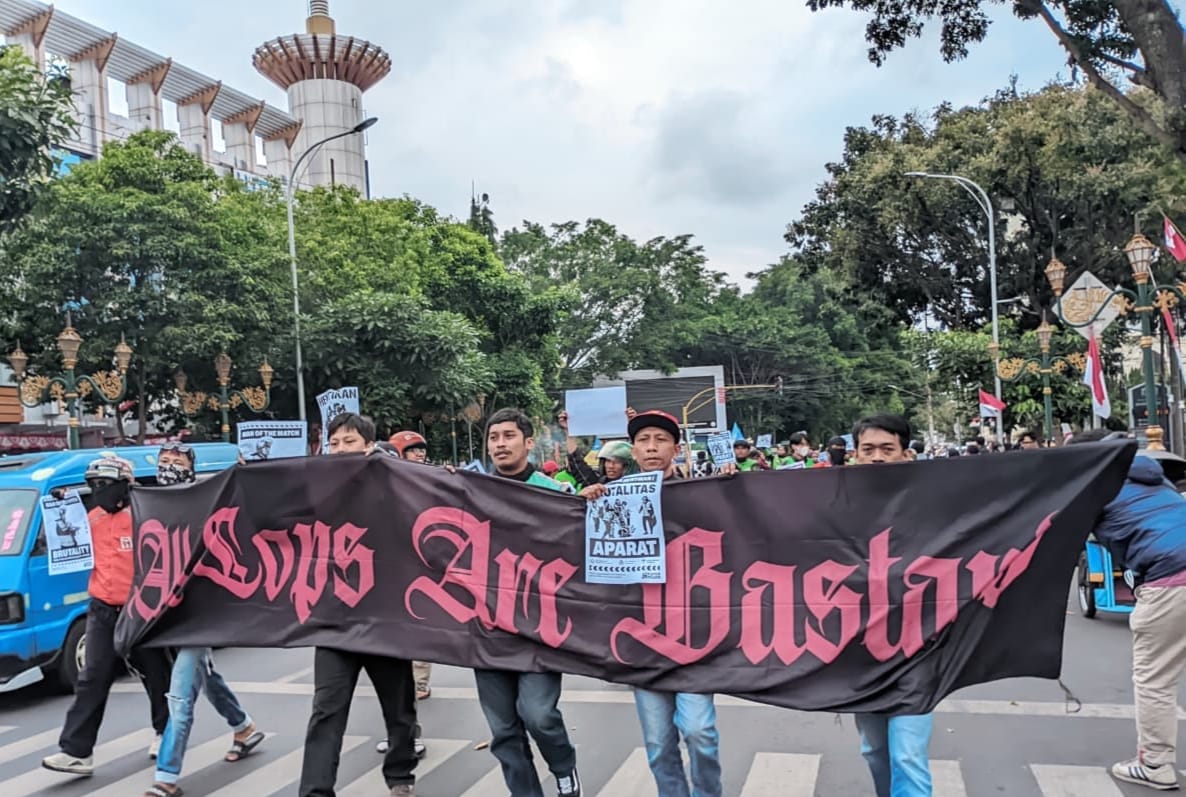 Pengemudi Ojol Gelar Aksi Solidaritas di Kota Malang