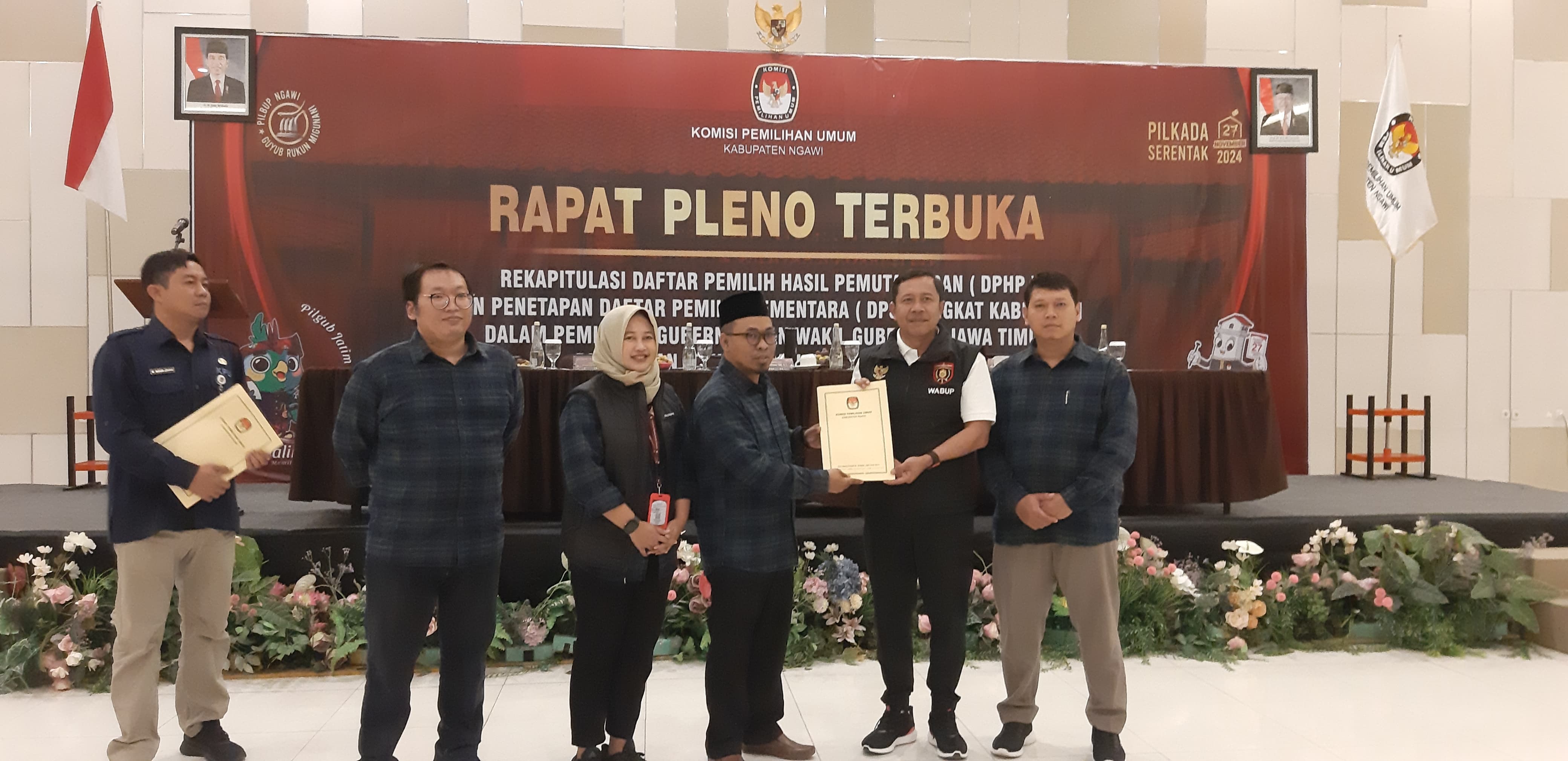 KPU Ngawi Tetapkan DPS Pilkada 2024 Sebanyak 695.940 Pemilih